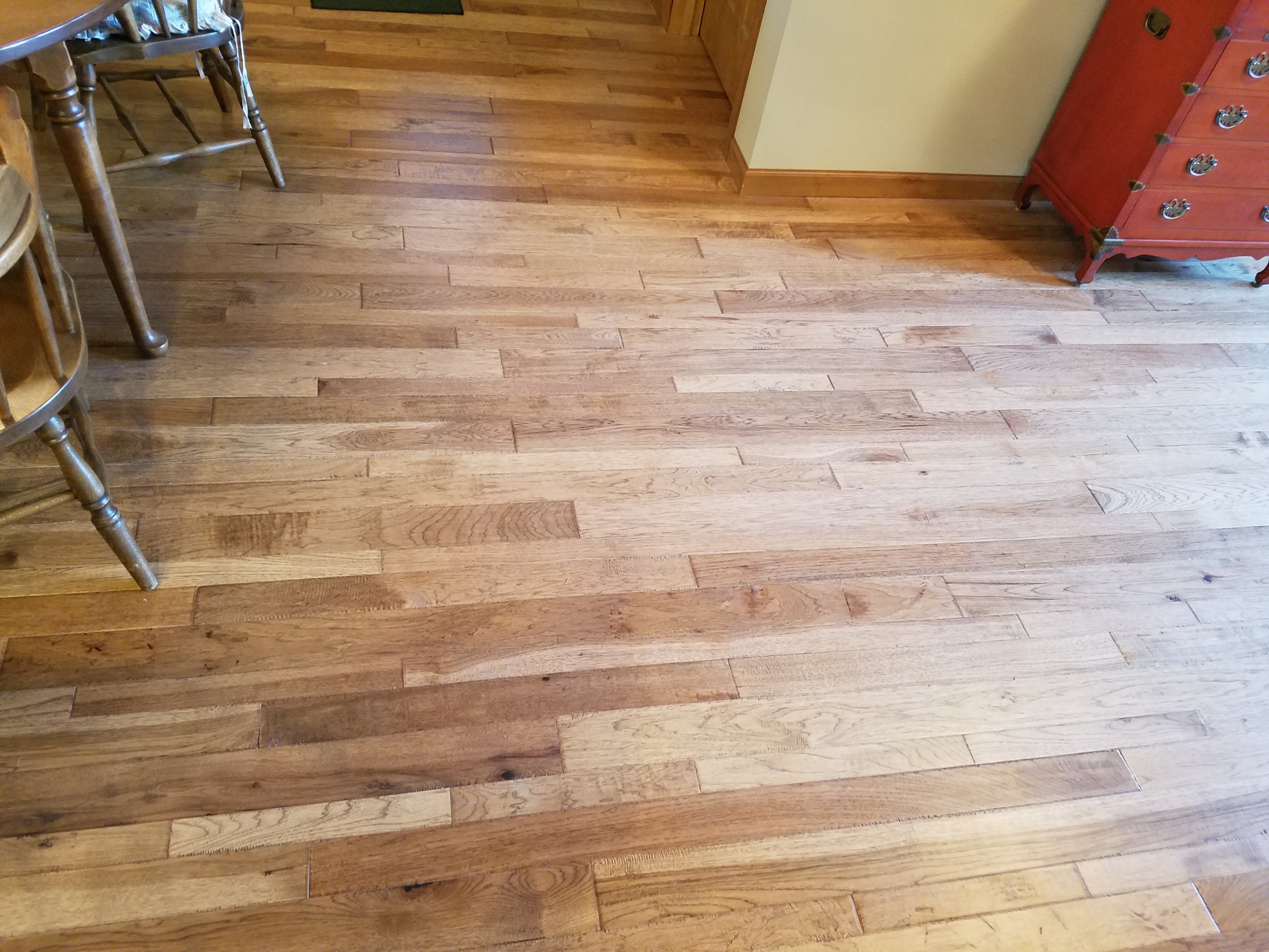 hardwood flooring in living room