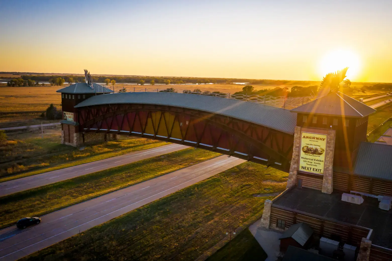 the arch outside of kearney